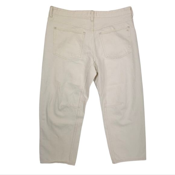 Madewell The Darted Barrel Leg Jean Vintage Canvas Cream - Picture 5 of 10